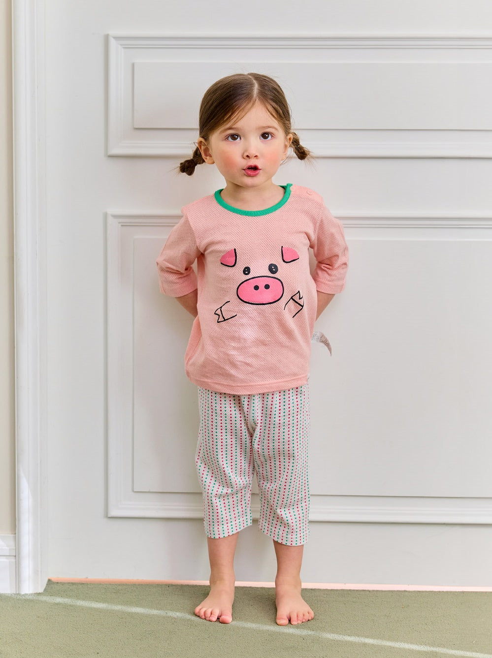 Animal Mesh 3/4 Home Wear Set