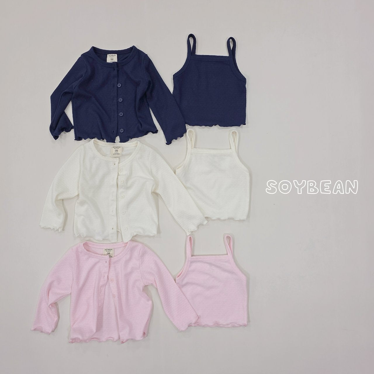 [PRE-ORDER] Wave Cardigan Tank Top Set
