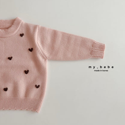 [PRE-ORDER] Heart Sweater Top