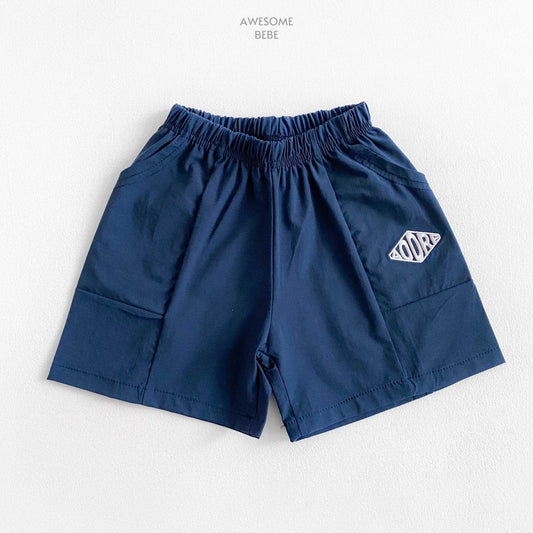 Cooling Diamond Shorts [Navy/XL(5-6yr)]