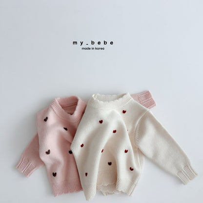 [PRE-ORDER] Heart Sweater Top