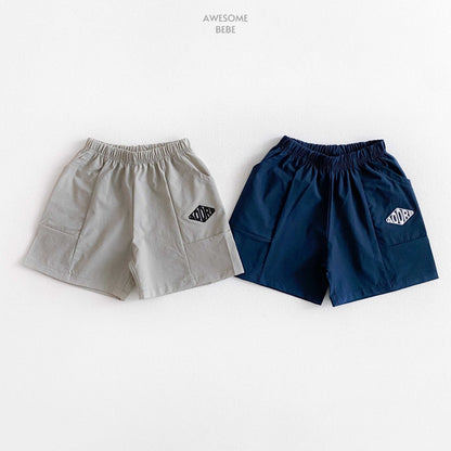 Cooling Diamond Shorts [Navy/XL(5-6yr)]