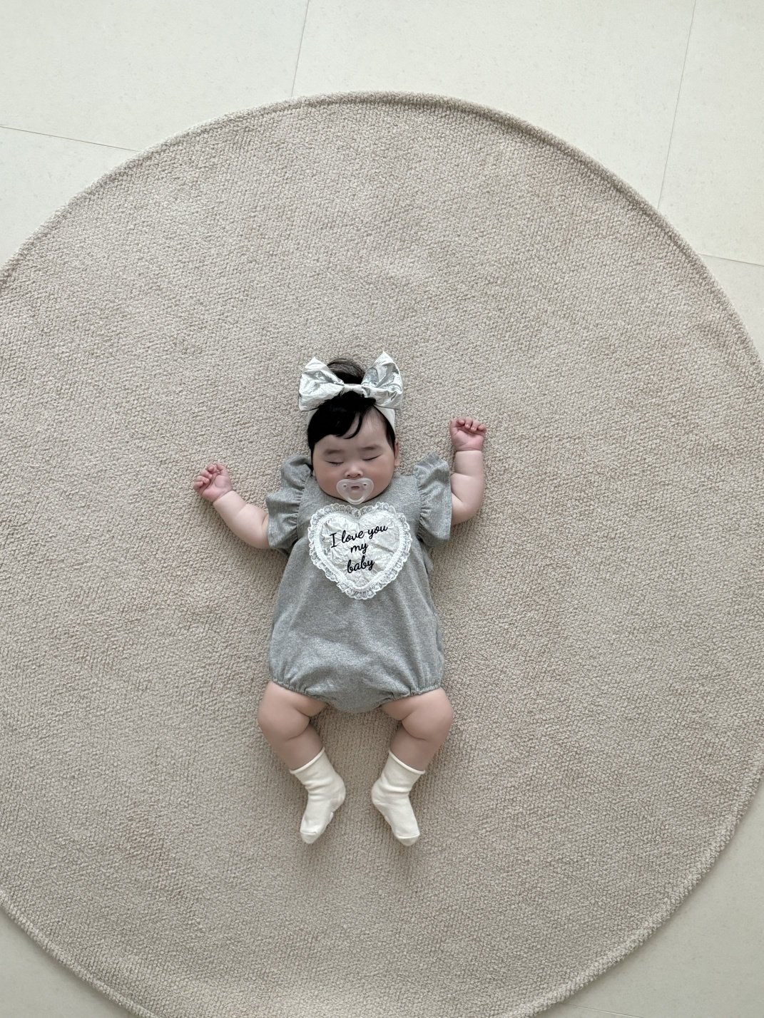 [PRE-ORDER] Lace Heart Body Suit + Hair Band Set