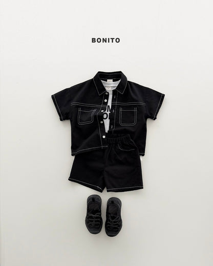 [PRE-ORDER] Two Pocket Linen Top Bottom Set
