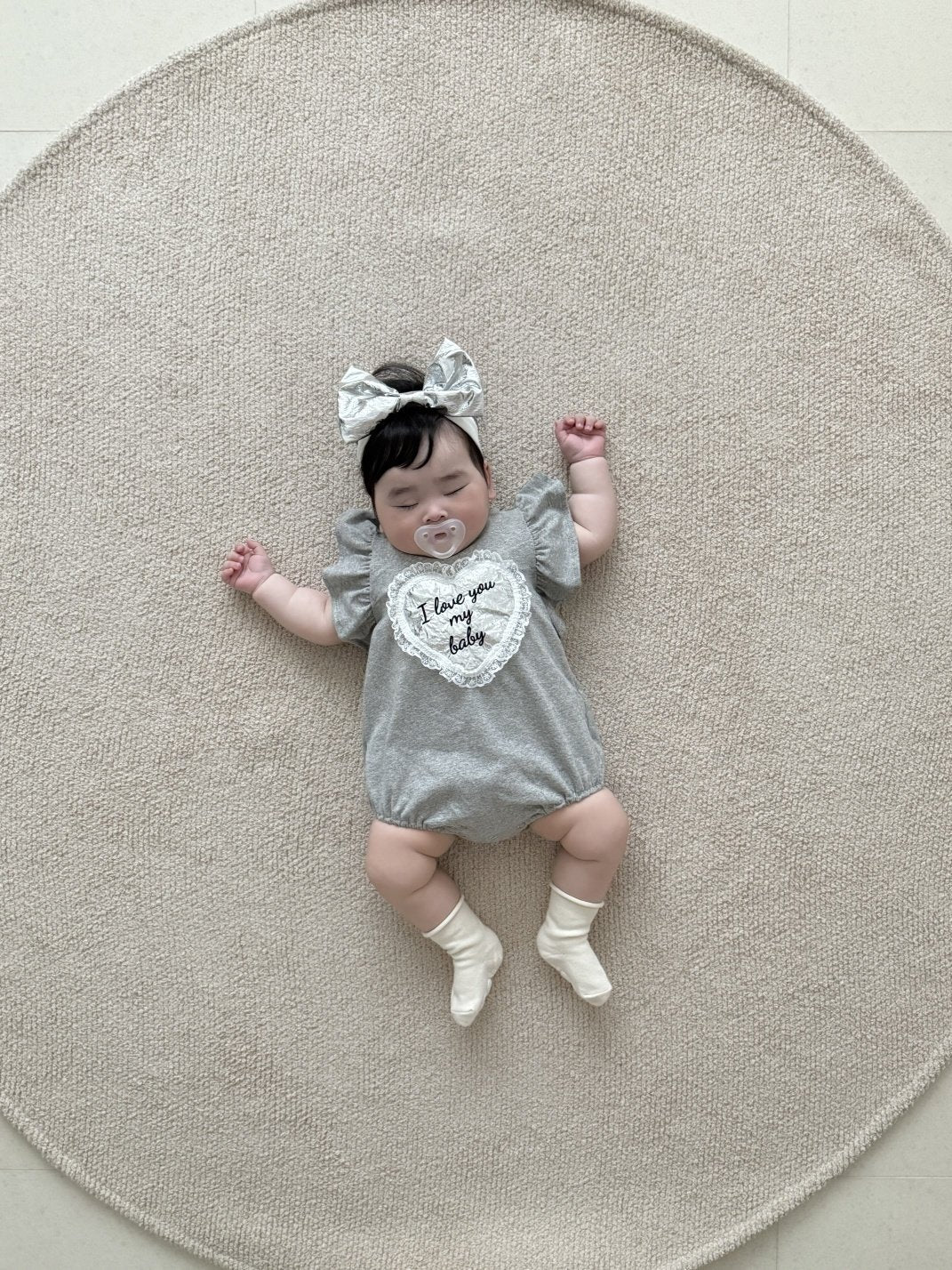 [PRE-ORDER] Lace Heart Body Suit + Hair Band Set