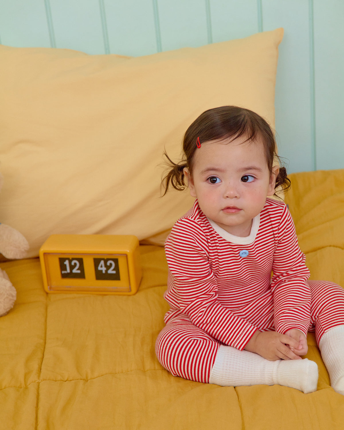 Vanilla Latte Home Wear Set [Blue/Yellow/XL(4-5yr)]