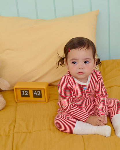 Vanilla Latte Home Wear Set [Blue/Yellow/XL(4-5yr)]