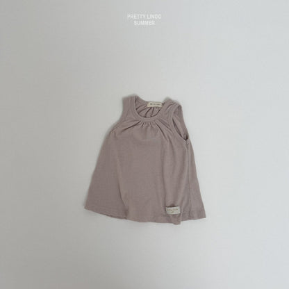 [PRE-ORDER] Shirring Sleeveless T-Shirts
