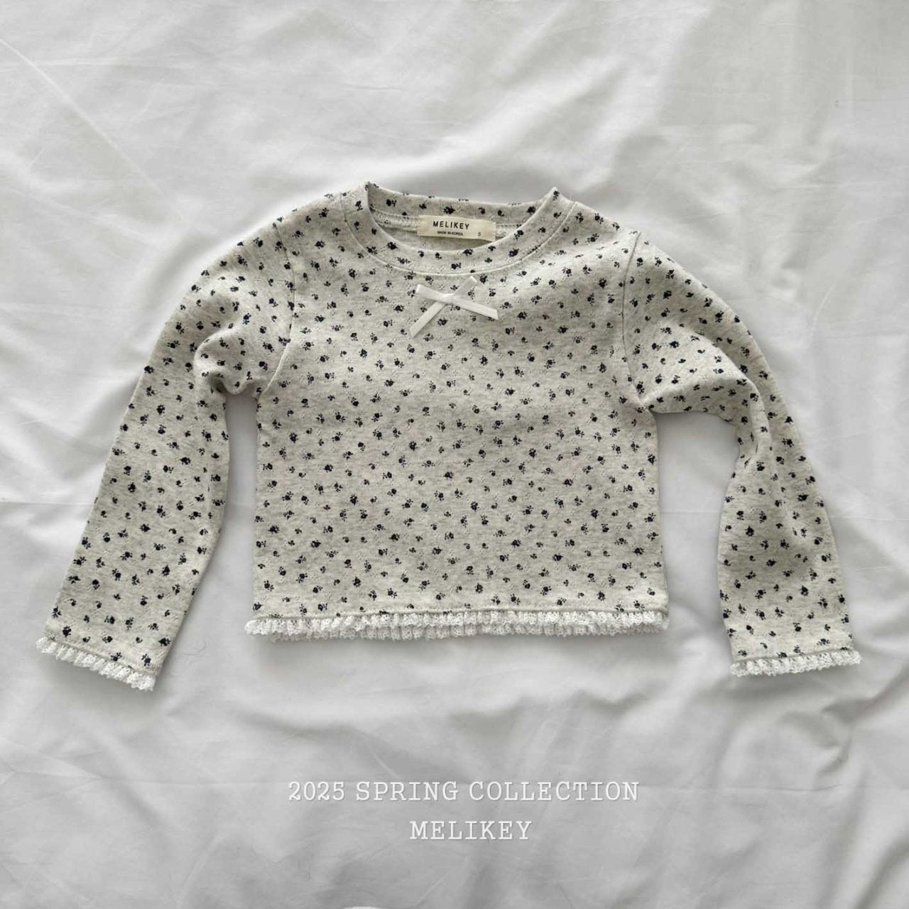Rose Crop T-Shirts [Oatmeal/L(4-5yr)]