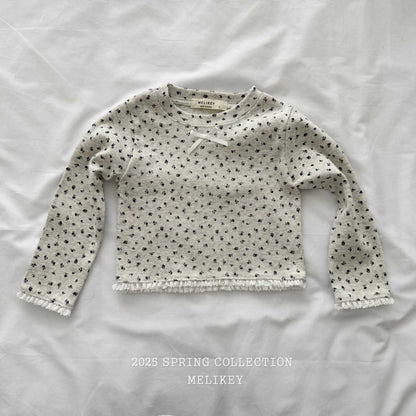 Rose Crop T-Shirts [Oatmeal/L(4-5yr)]