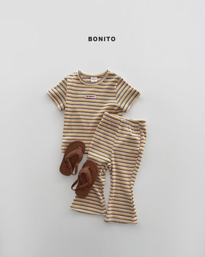 [PRE-ORDER] Slim Stripe Top Bottom Set