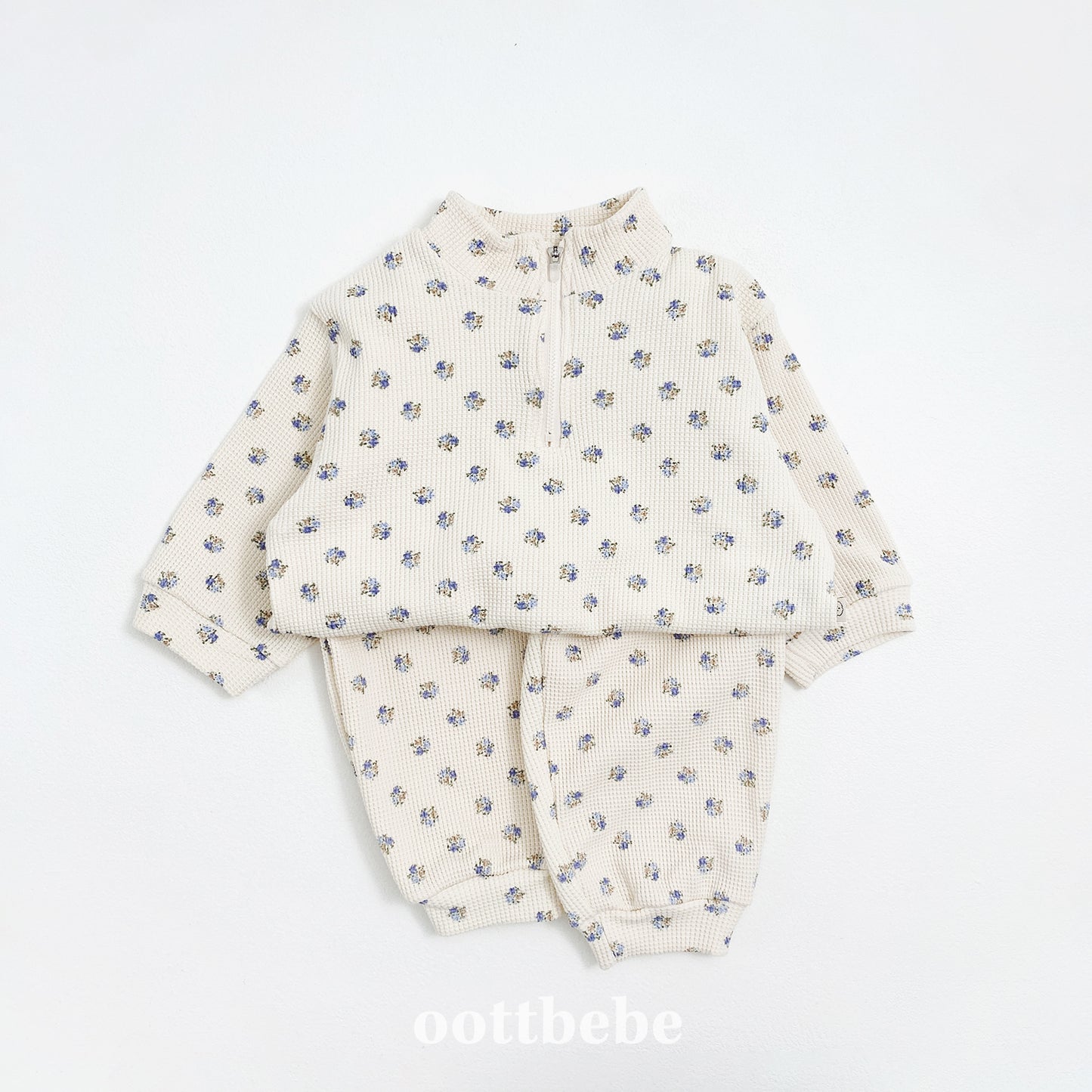 [PRE-ORDER] Sweet Waffle Anorak Top Bottom Set