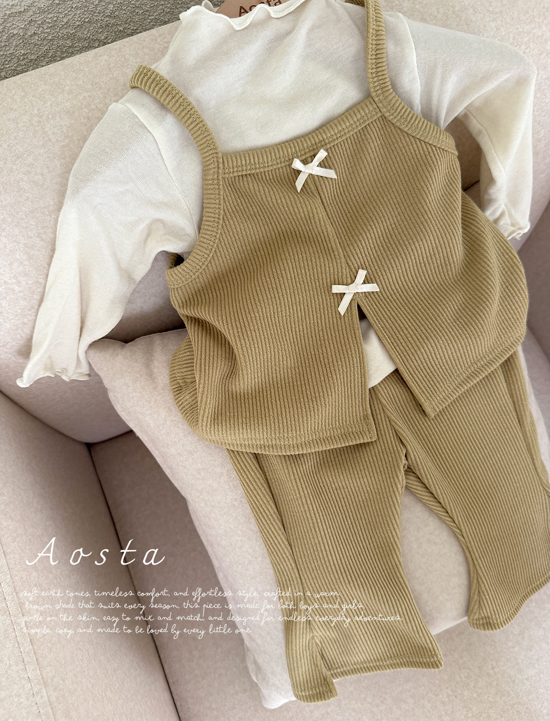 Soft T-Shirts [Brown/M(1-2yr)]