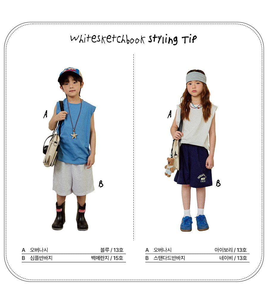 [PRE-ORDER] Over Fit Sleeveless T-Shirts