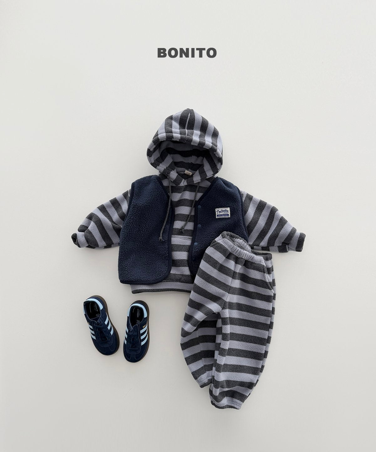 [PRE-ORDER] Bold Stripe Fleece Hoodie Sweatshirts