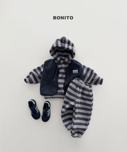 [PRE-ORDER] Bold Stripe Fleece Hoodie Sweatshirts