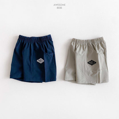 Cooling Diamond Shorts [Navy/XL(5-6yr)]
