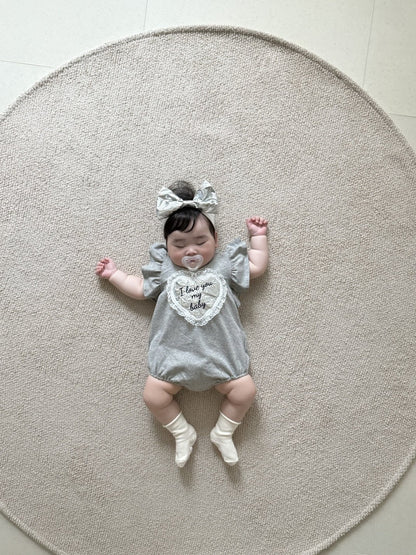 [PRE-ORDER] Lace Heart Body Suit + Hair Band Set
