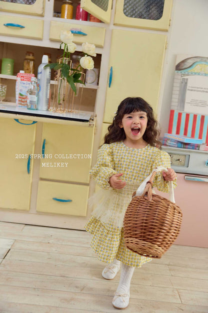 Check Floral Dress [S(2-3yr)]