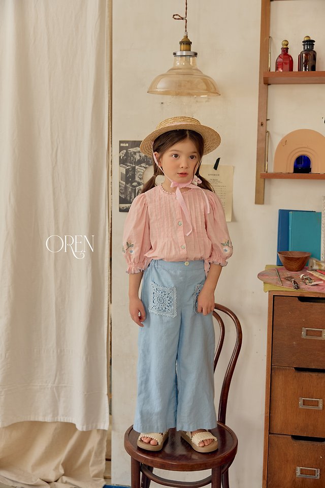 [PRE-ORDER] Mare Lace Linen Denim Pants