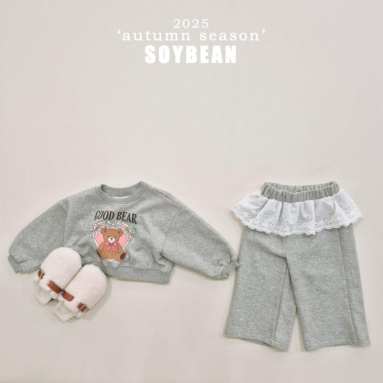 [PRE-ORDER] Bear Frill Top Bottom Set