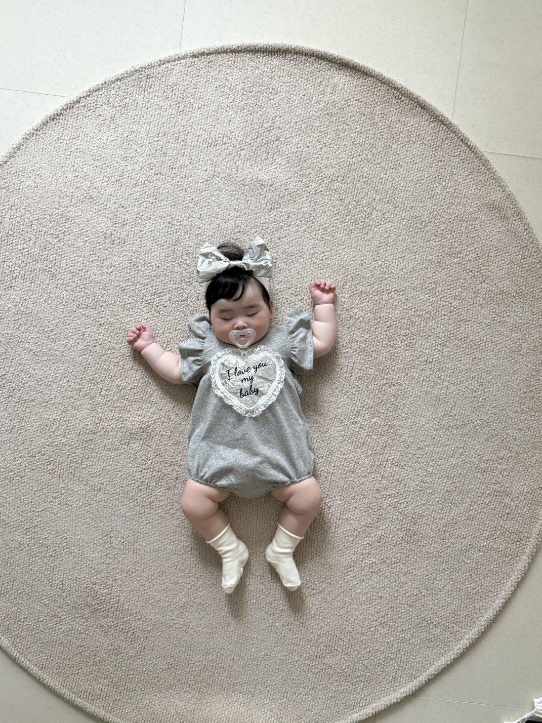 [PRE-ORDER] Lace Heart Body Suit + Hair Band Set