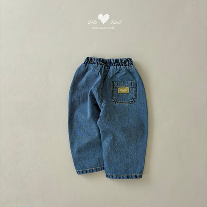 [PRE-ORDER] Wide Curved Denim Pants
