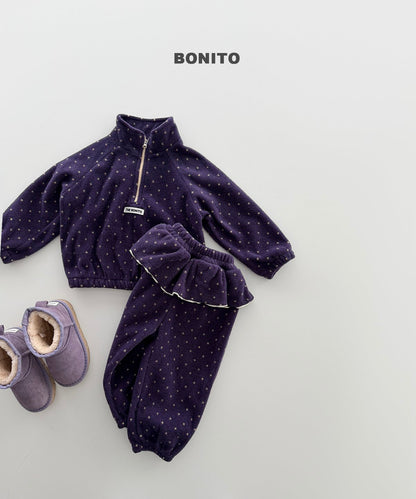 [PRE-ORDER] Dot Frill Top Bottom Set