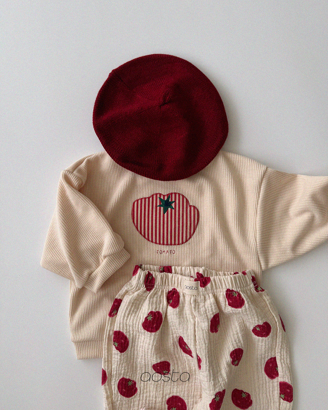 Tomato Sweatshirts [Ivory/M(1-2yr)]