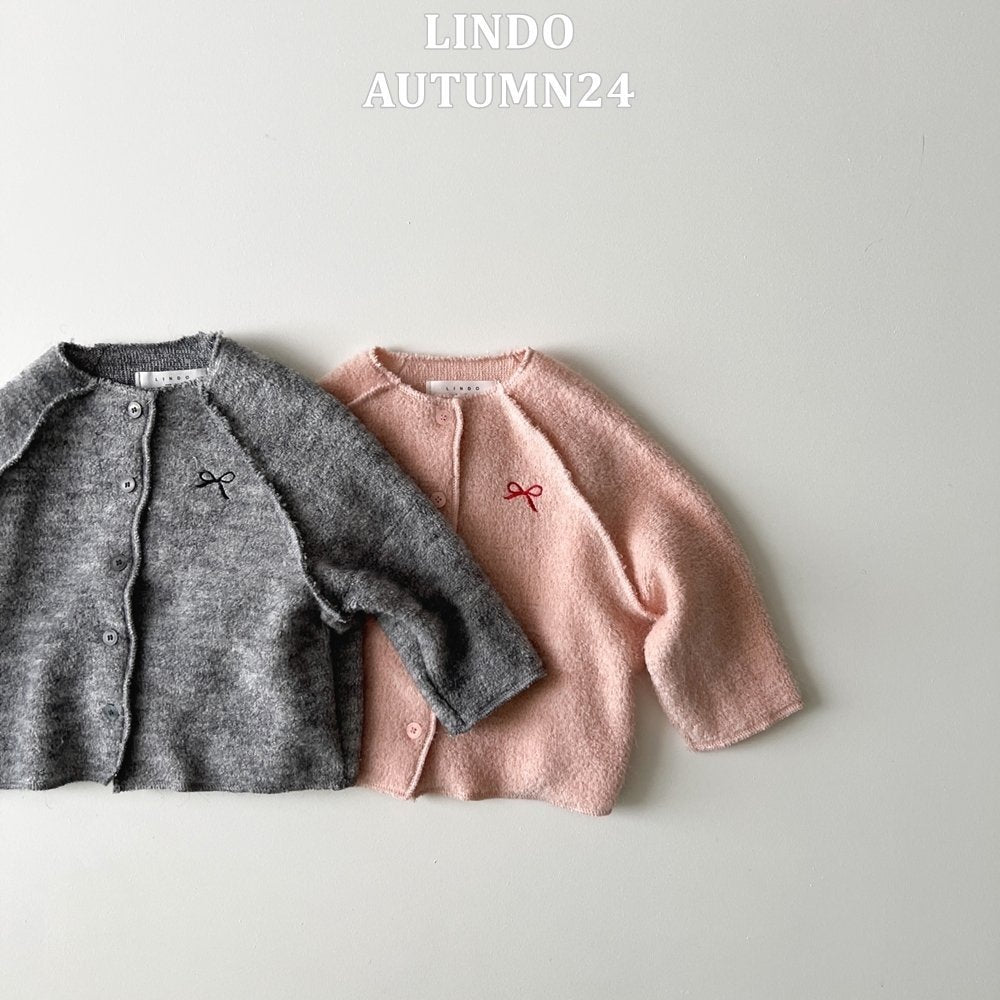 Mini Ribbon Cardigan [Pink/M(3-4yr)]