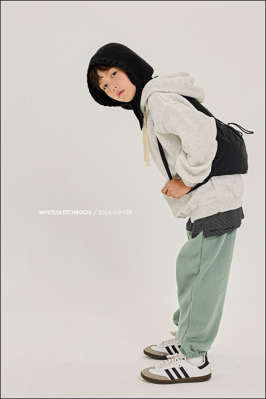 Piping Jogger Pants [Khaki Green/5/S(2-3yr)]
