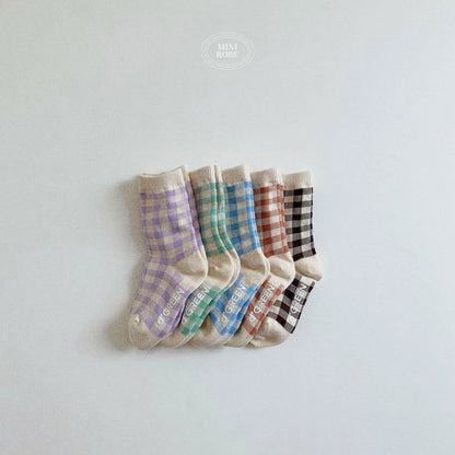 [PRE-ORDER] Natural Check Socks Set