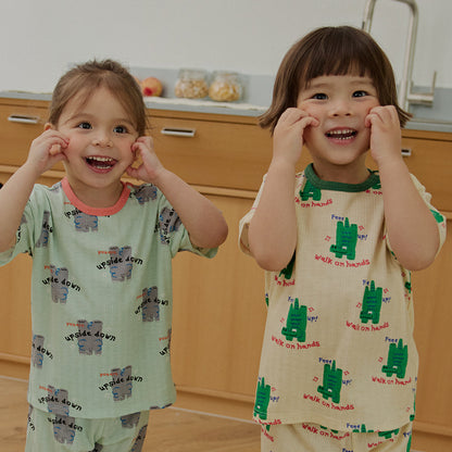 Flip Poly Ribbed Home Wear Set