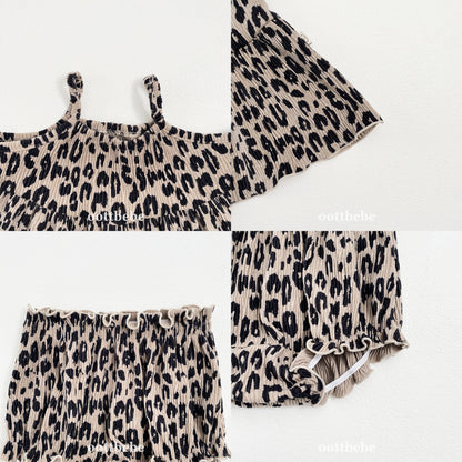 [PRE-ORDER] Leopard Baby Top Bottom Set