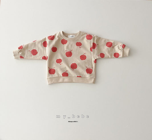 Pattern Sweatshirt [Apple/XL(6-7yr)]