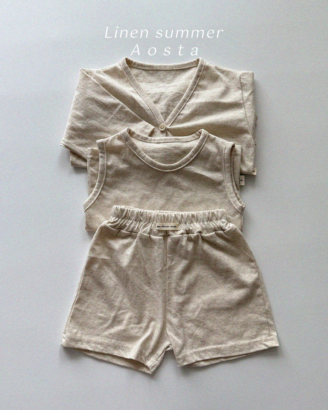 [PRE-ORDER] Linen Sleeveless T-Shirts