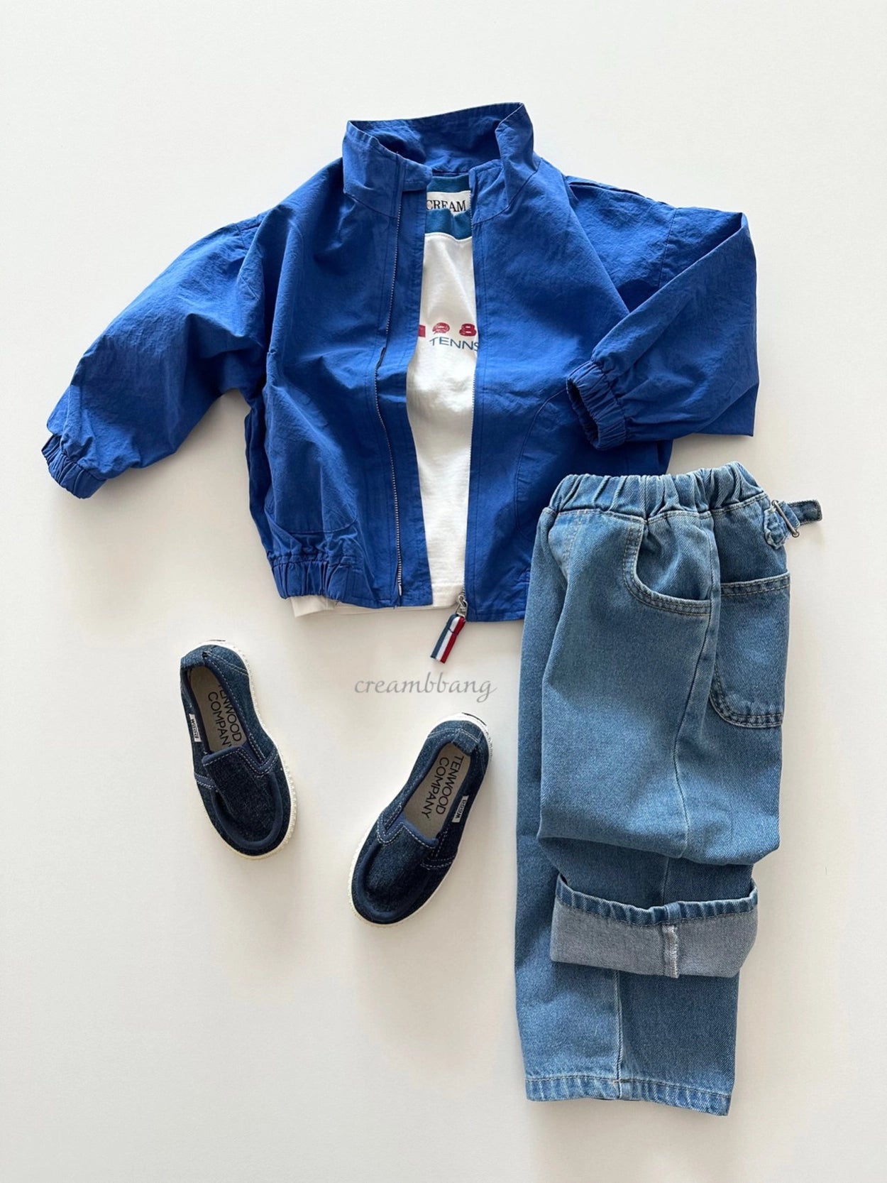 Oversized Buckle Denim Pants