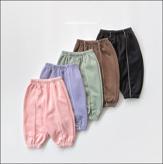 Piping Jogger Pants [Khaki Green/5/S(2-3yr)]