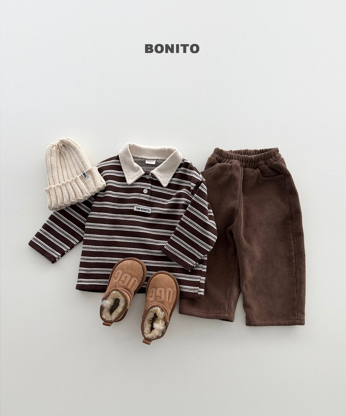 [PRE-ORDER] Stripe Choco Collar T-Shirts
