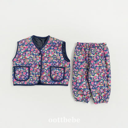 [Limit Time Order] Grandma Vest Bottom Set