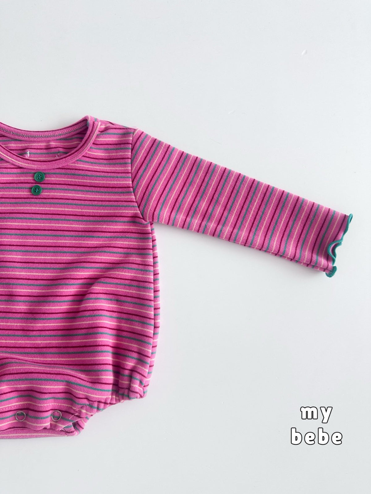[PRE-ORDER[ Button Body Suit + Bonnet Set