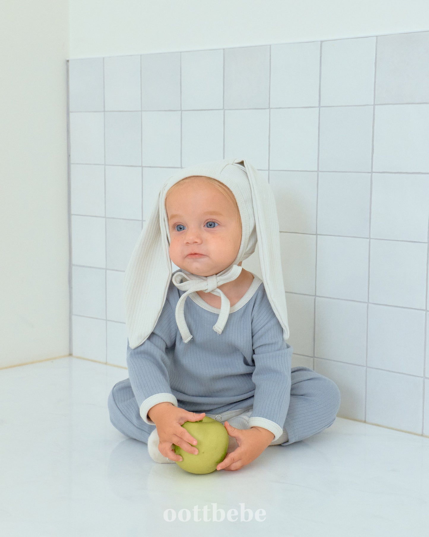 [PRE-ORDER] Butter Cream Body Suit + Bonnet Set