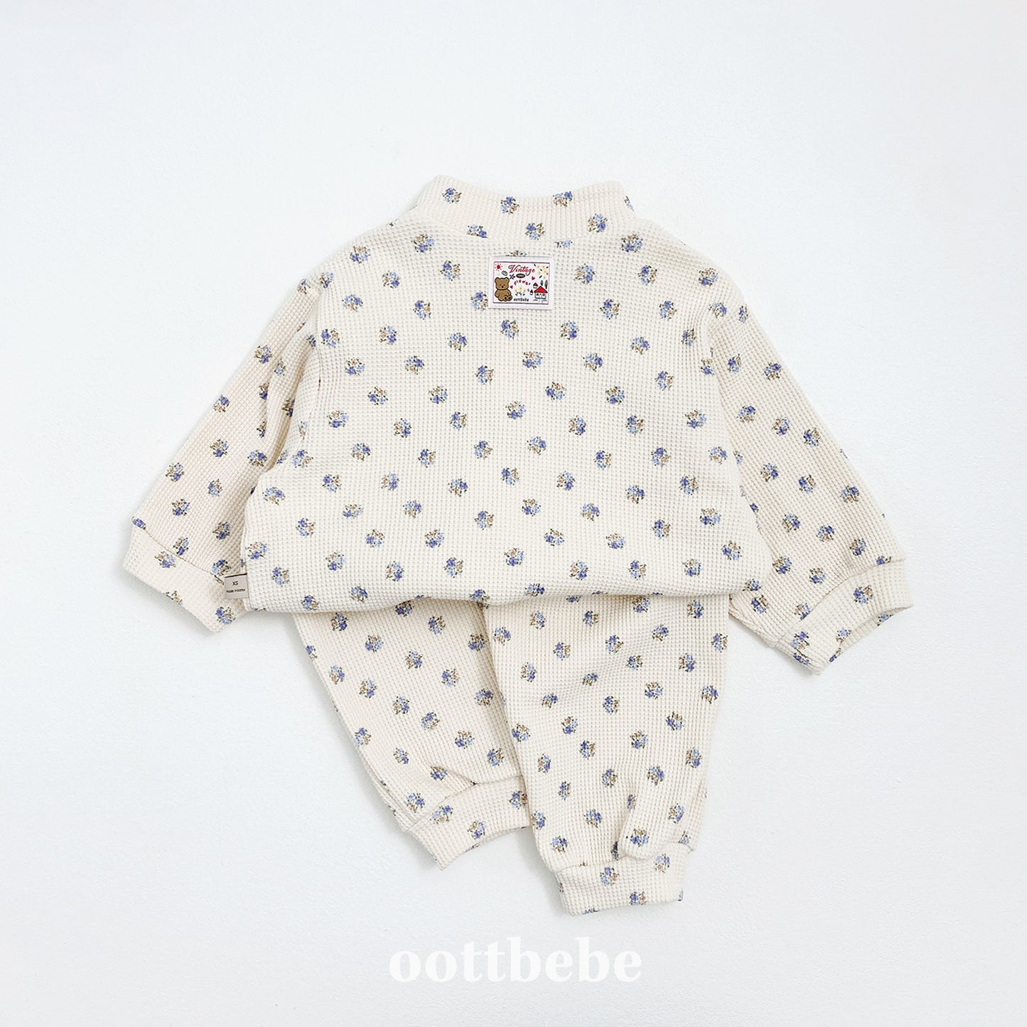 [PRE-ORDER] Sweet Waffle Anorak Top Bottom Set