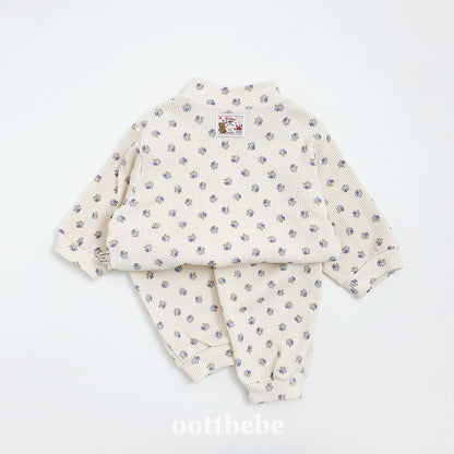 [PRE-ORDER] Sweet Waffle Anorak Top Bottom Set