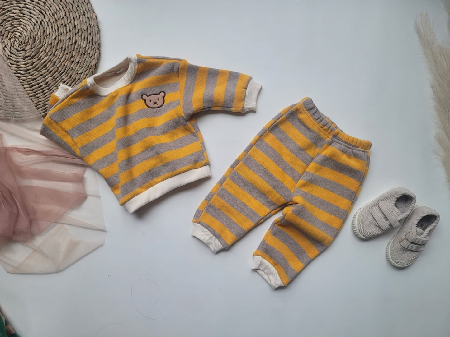 [PRE-ORDER] Stripe Bear Top Bottom Set