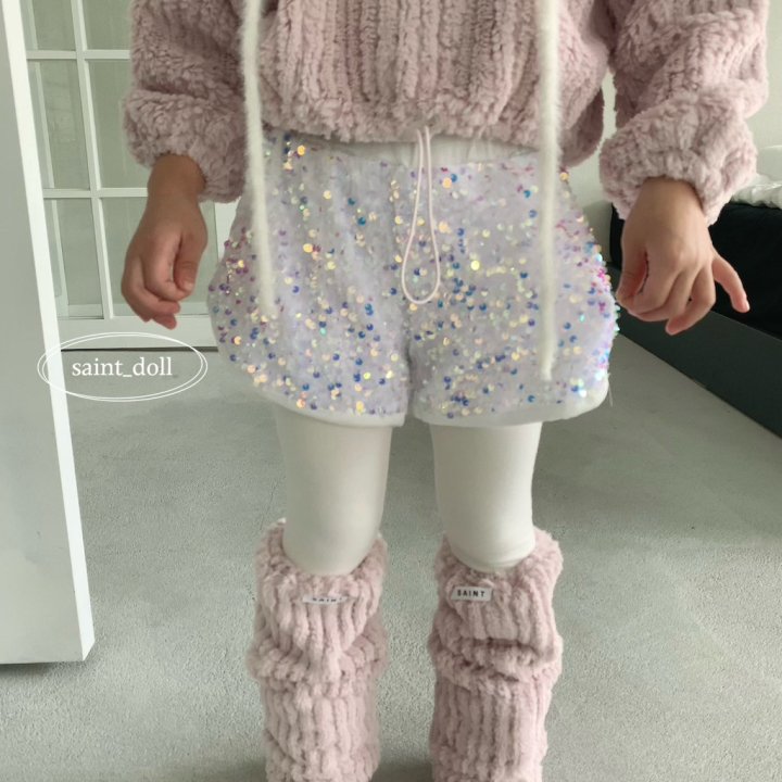 Bling Shorts [White/M(3-4yr)]