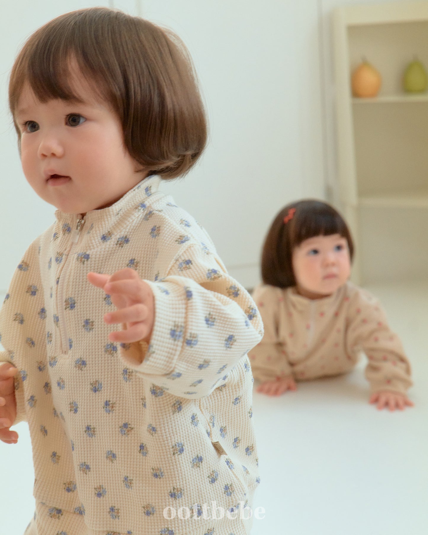[PRE-ORDER] Sweet Waffle Anorak Top Bottom Set