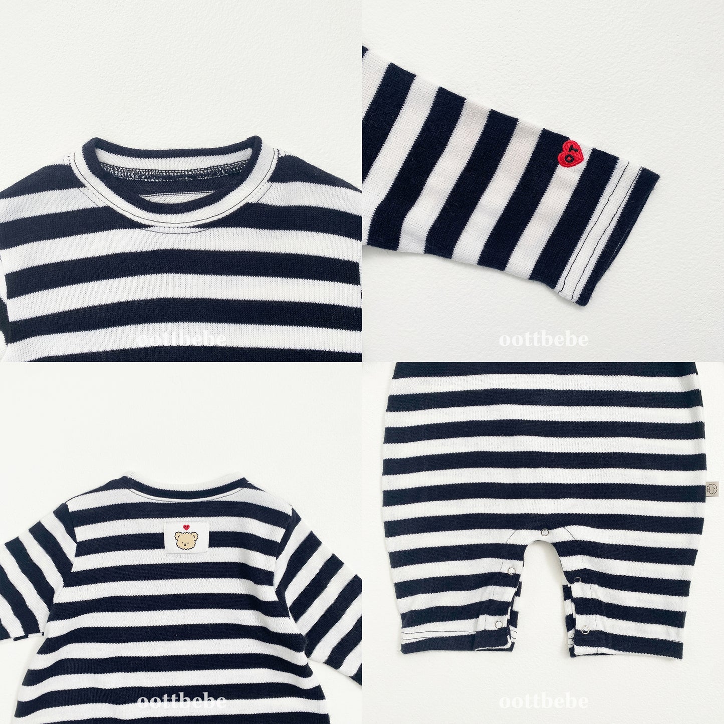 [PRE-ORDER] Mix Stripe Body Suit