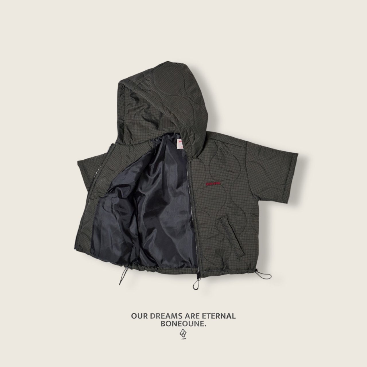 [PRE-ORDER] Half Hoodie Padded Jacket