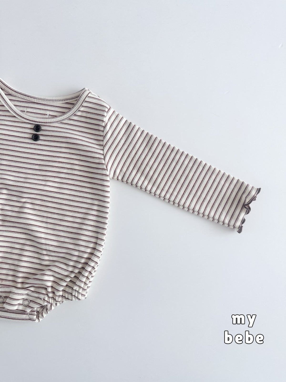 [PRE-ORDER[ Button Body Suit + Bonnet Set